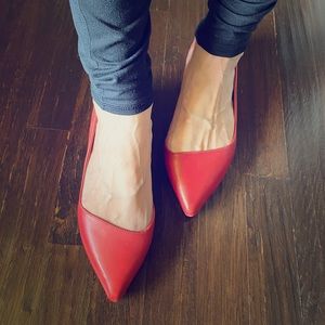 ALDA 6.5 Red Flat shoes❤️